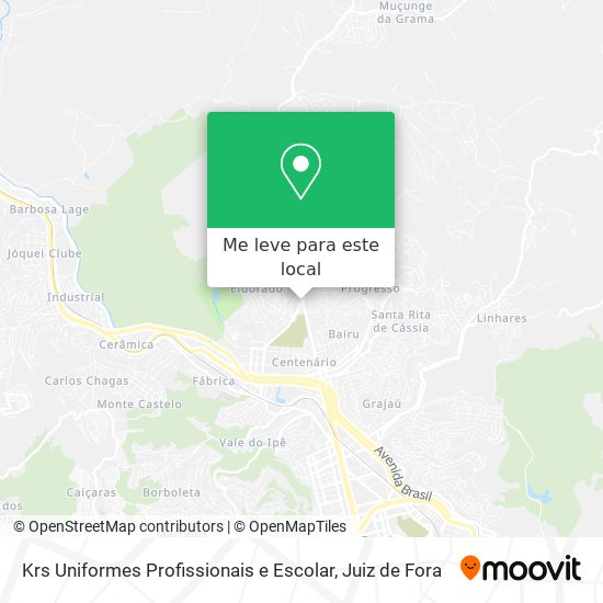 Krs Uniformes Profissionais e Escolar mapa