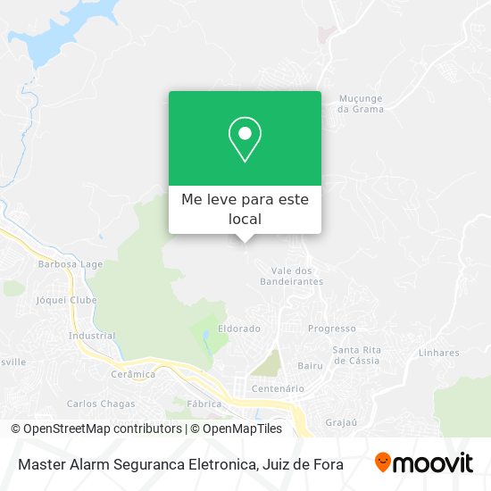 Master Alarm Seguranca Eletronica mapa