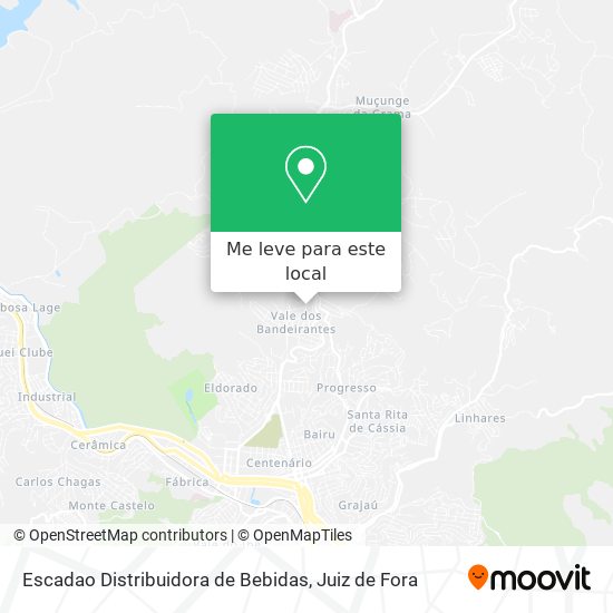Escadao Distribuidora de Bebidas mapa