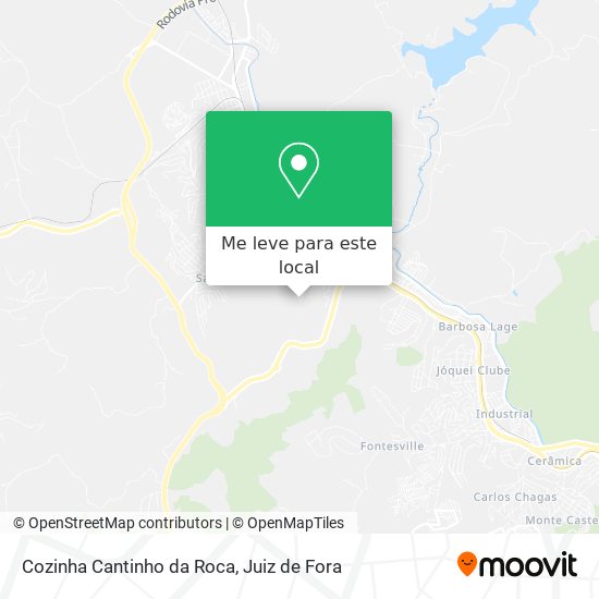 Cozinha Cantinho da Roca mapa