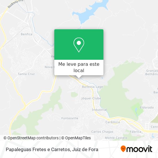 Papaleguas Fretes e Carretos mapa