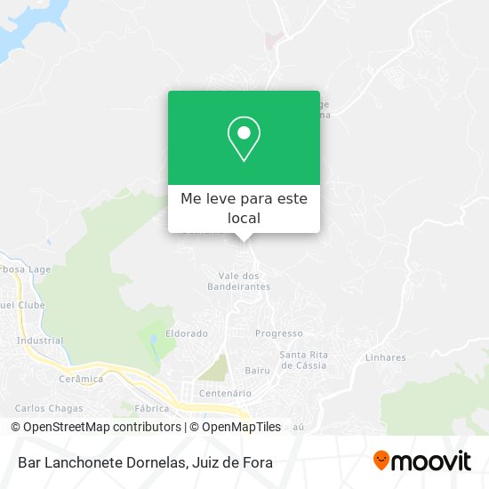 Bar Lanchonete Dornelas mapa