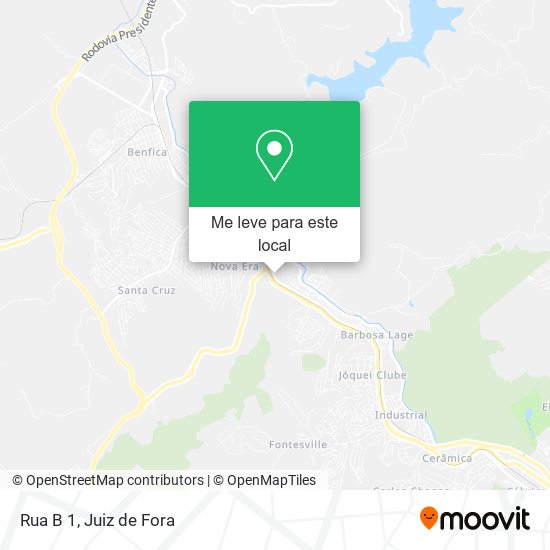 Rua B 1 mapa