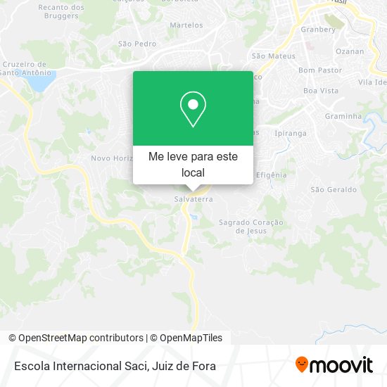 Escola Internacional Saci mapa