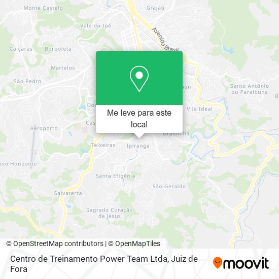 Centro de Treinamento Power Team Ltda mapa
