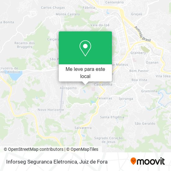 Inforseg Seguranca Eletronica mapa