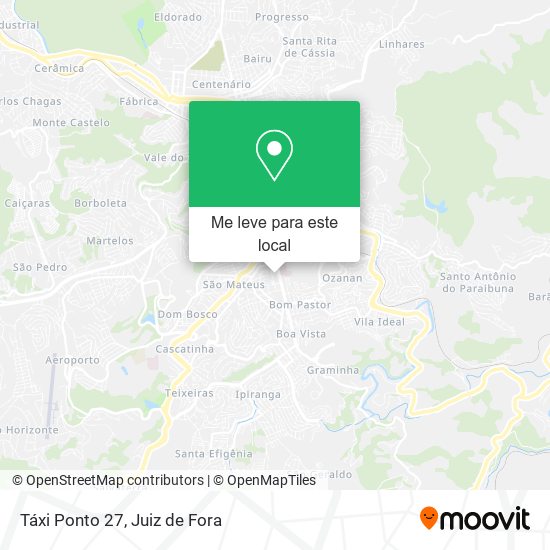 Táxi Ponto 27 mapa