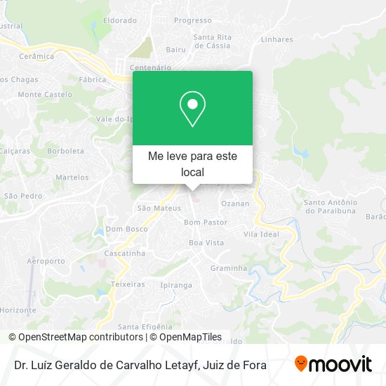 Dr. Luíz Geraldo de Carvalho Letayf mapa