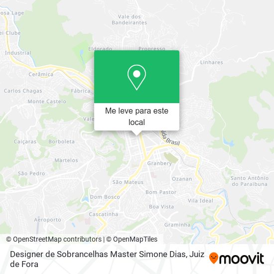 Designer de Sobrancelhas Master Simone Dias mapa