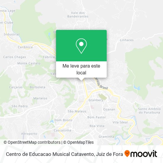 Centro de Educacao Musical Catavento mapa