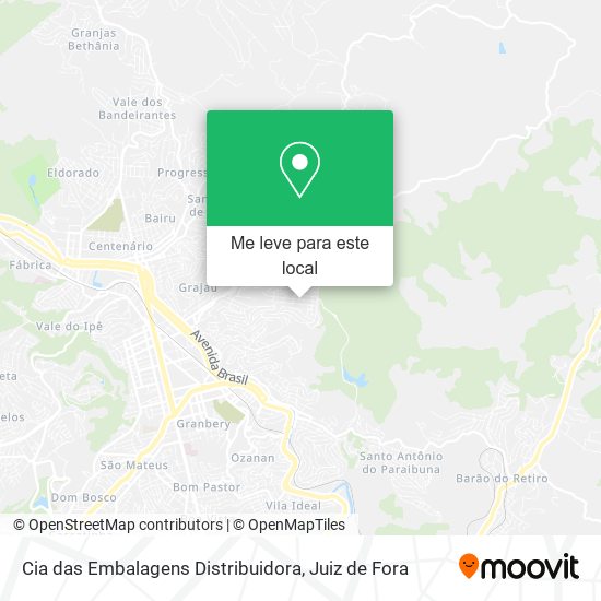 Cia das Embalagens Distribuidora mapa