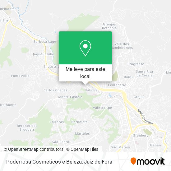 Poderrosa Cosmeticos e Beleza mapa