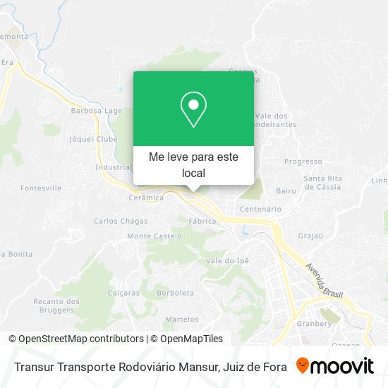 Transur Transporte Rodoviário Mansur mapa