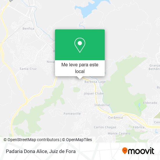 Padaria Dona Alice mapa