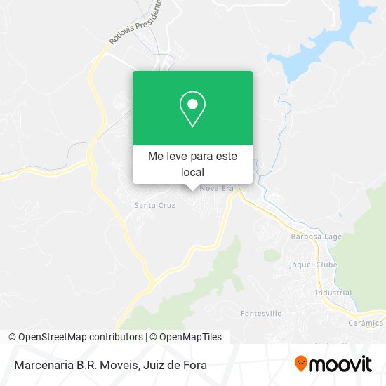 Marcenaria B.R. Moveis mapa
