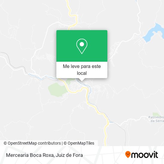 Mercearia Boca Roxa mapa