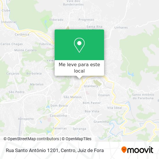 Rua Santo Antônio 1201, Centro mapa