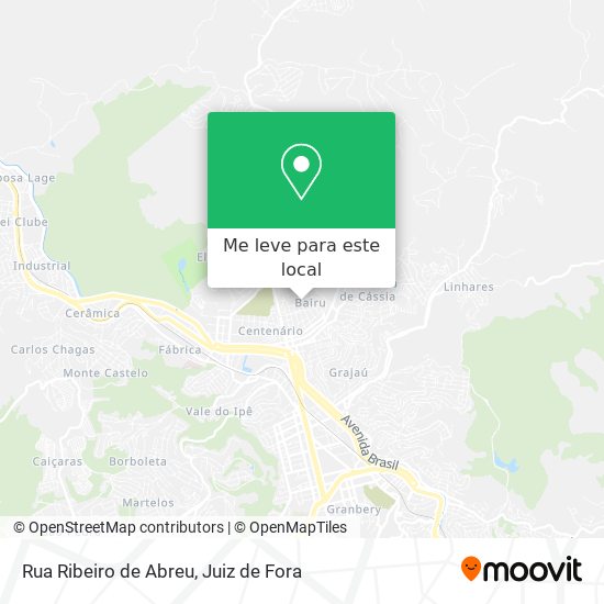 Rua Ribeiro de Abreu mapa