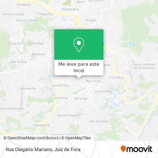 Rua Olegário Mariano mapa