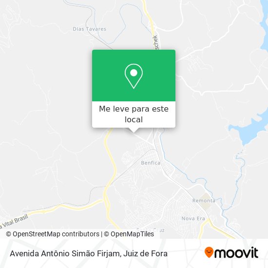 Avenida Antônio Simão Firjam mapa