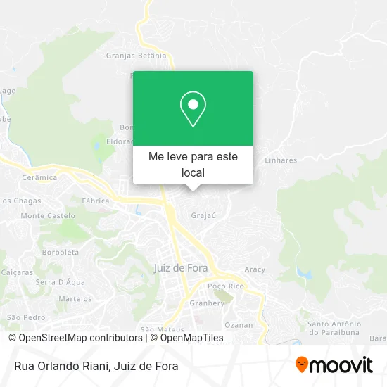 Rua Orlando Riani mapa