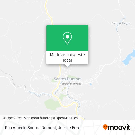 Rua Alberto Santos Dumont mapa