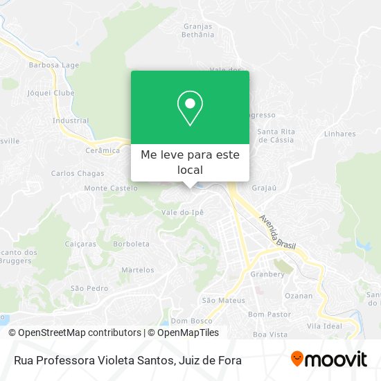 Rua Professora Violeta Santos mapa