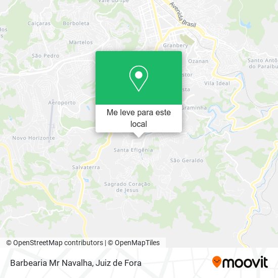 Barbearia Mr Navalha mapa