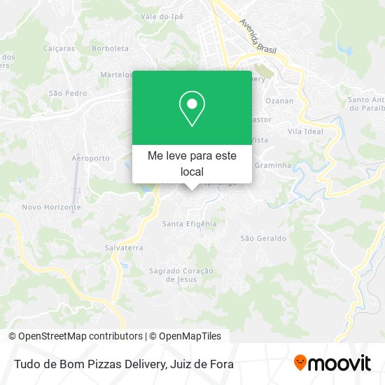 Tudo de Bom Pizzas Delivery mapa