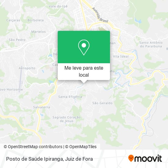 Posto de Saúde Ipiranga mapa