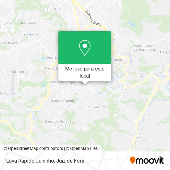 Lava Rapido Juninho mapa