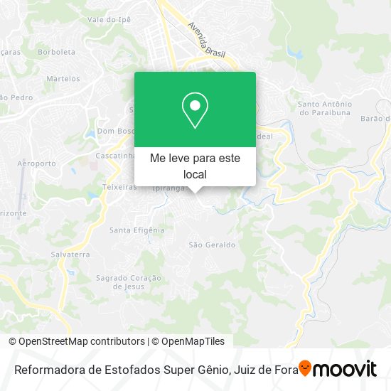 Reformadora de Estofados Super Gênio mapa