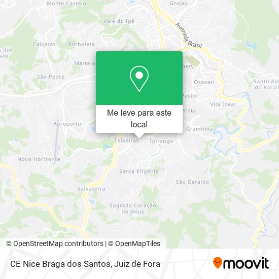 CE Nice Braga dos Santos mapa