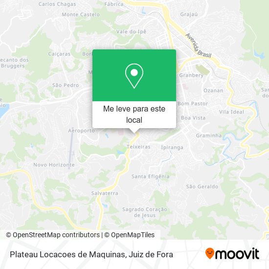 Plateau Locacoes de Maquinas mapa