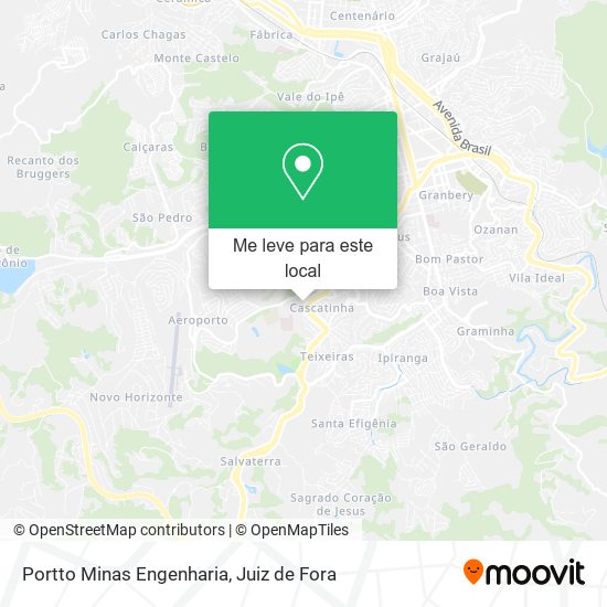 Portto Minas Engenharia mapa