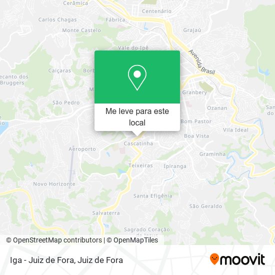 Iga - Juiz de Fora mapa