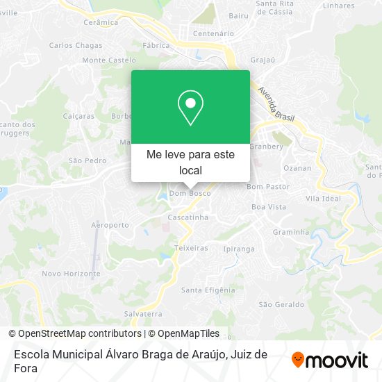 Escola Municipal Álvaro Braga de Araújo mapa