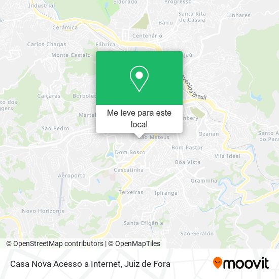 Casa Nova Acesso a Internet mapa