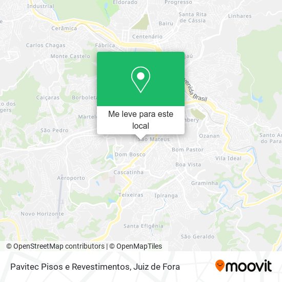 Pavitec Pisos e Revestimentos mapa