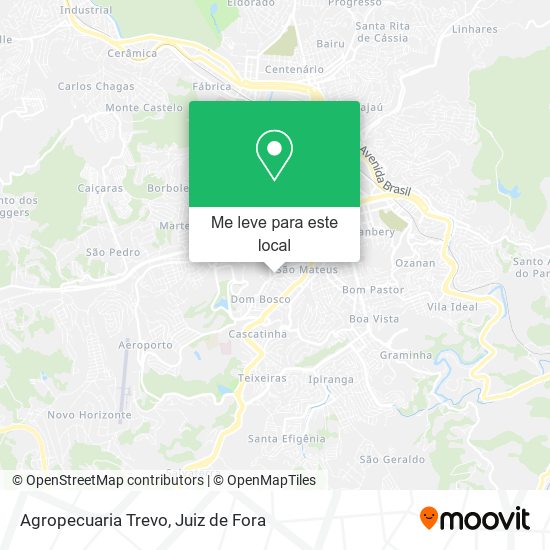 Agropecuaria Trevo mapa