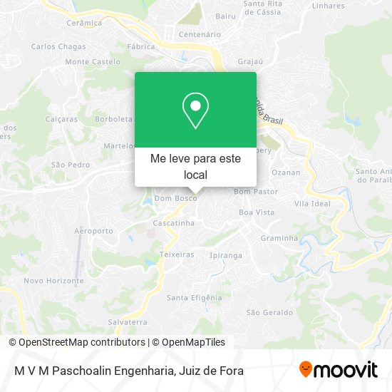 M V M Paschoalin Engenharia mapa
