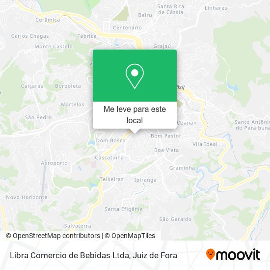 Libra Comercio de Bebidas Ltda mapa