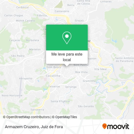 Armazem Cruzeiro mapa