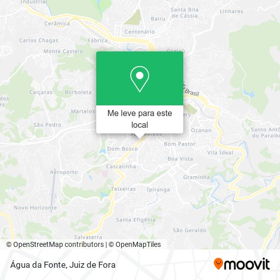 Água da Fonte mapa