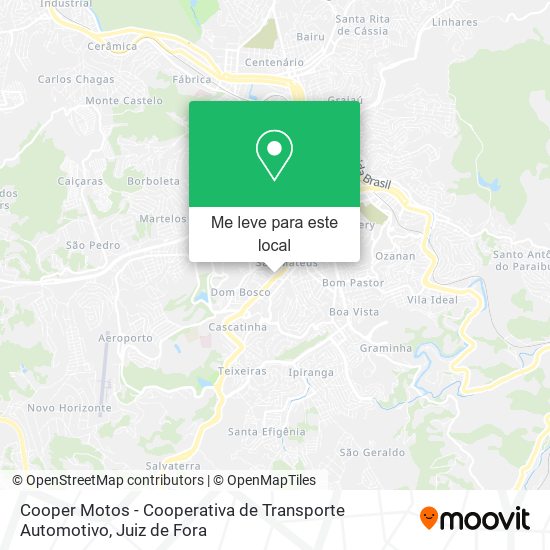 Cooper Motos - Cooperativa de Transporte Automotivo mapa