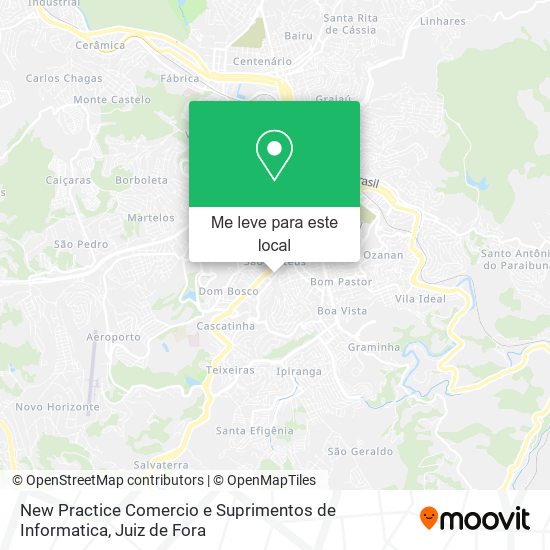 New Practice Comercio e Suprimentos de Informatica mapa