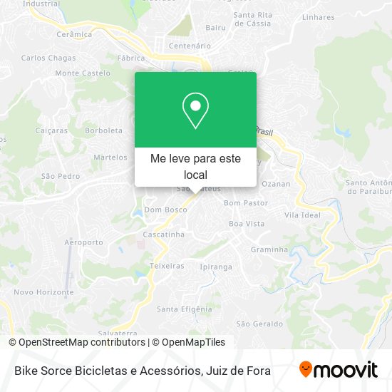 Bike Sorce Bicicletas e Acessórios mapa