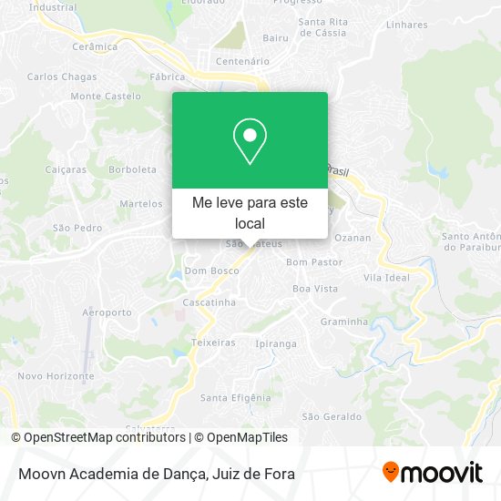 Moovn Academia de Dança mapa