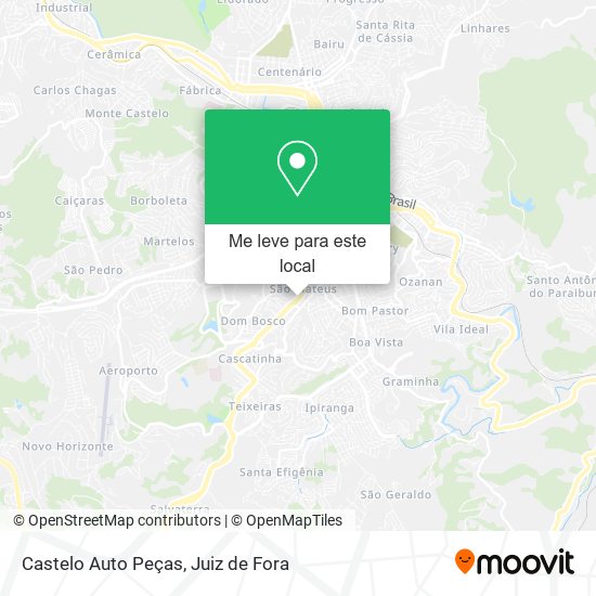 Castelo Auto Peças mapa