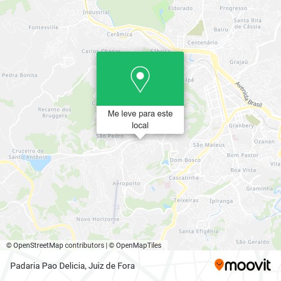 Padaria Pao Delicia mapa